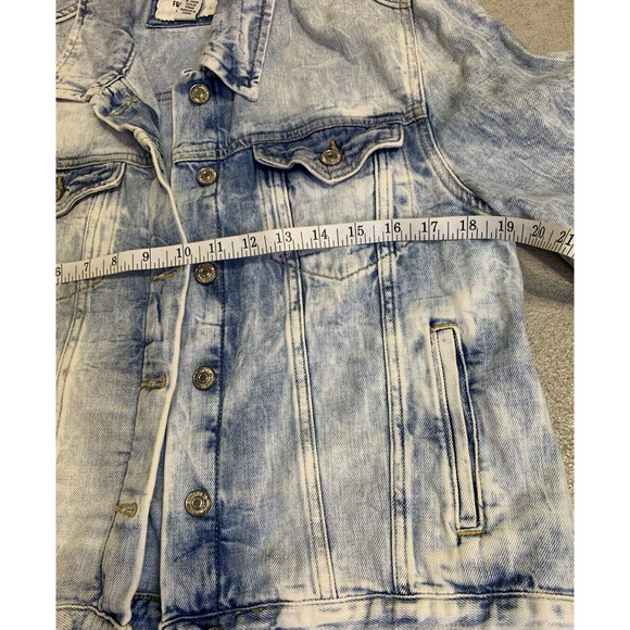 Forever 21 Los Angeles Jean Jacket Womens Size Medium Light Wash Denim Coat - Picture 6 of 8